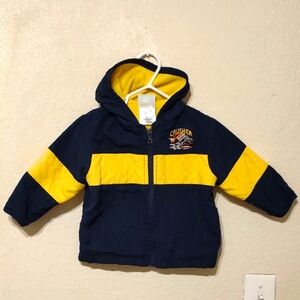 Crusher Kids' Hooded Jacket - Black and Yellow